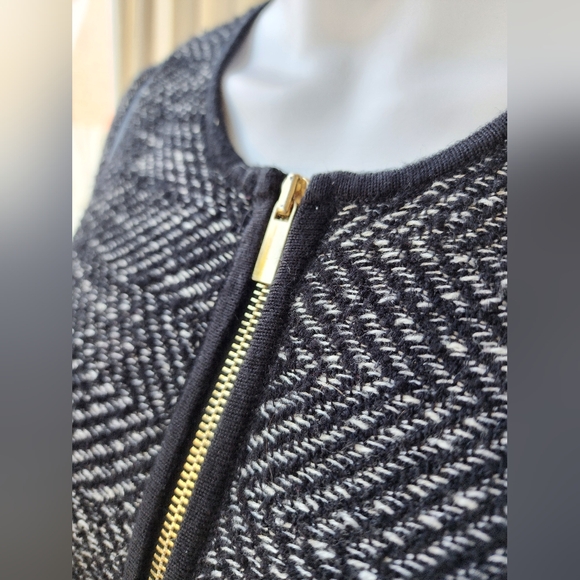 Ann Taylor MP Zipper Black/White Jacket Cardigan! - Picture 5 of 8